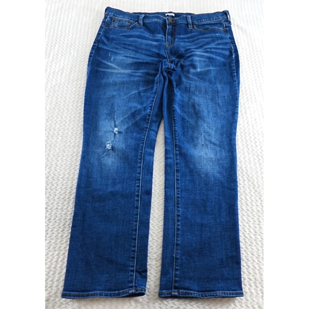 JCREW Womens Wash Mid-Rise Stretch Jeans size 32